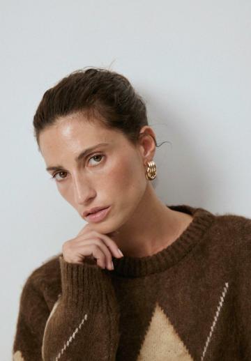 Длинный пуловер