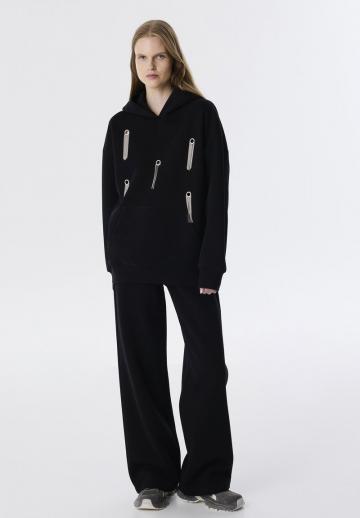 Пуловер с капюшоном