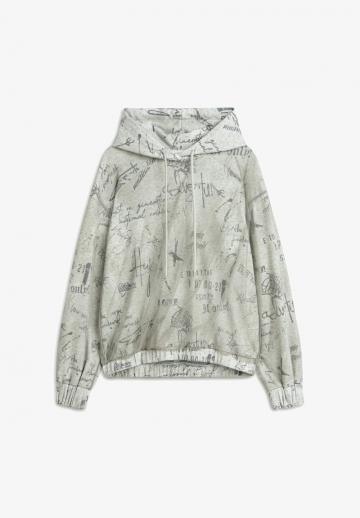 Пуловер с капюшоном