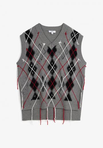 Пуловер без рукавов