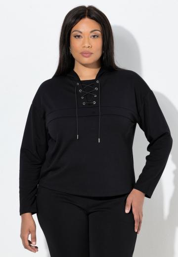 Пуловер с капюшоном