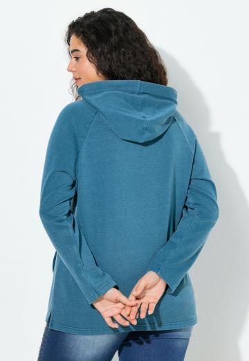 Пуловер с капюшоном