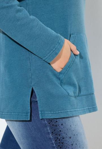 Пуловер с капюшоном