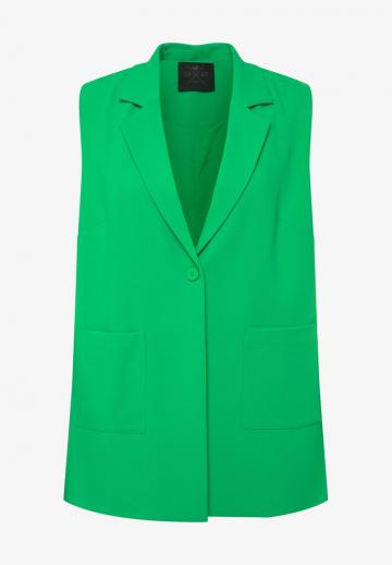 Длинный жилет