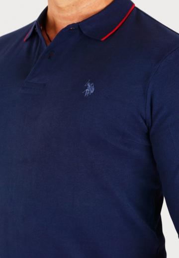 Поло с длинным рукавом