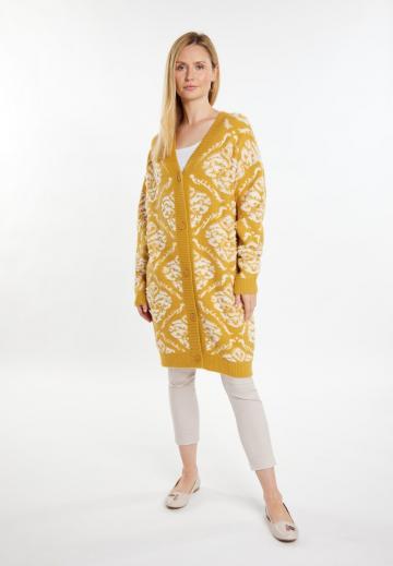 Жаккардовая вязаная кофта