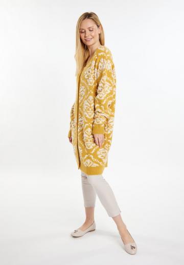 Жаккардовая вязаная кофта