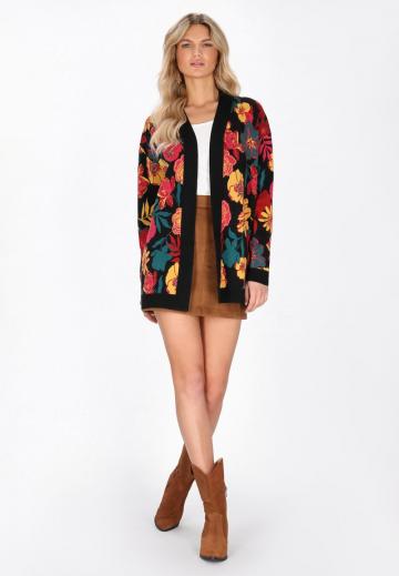 Жаккардовая вязаная кофта