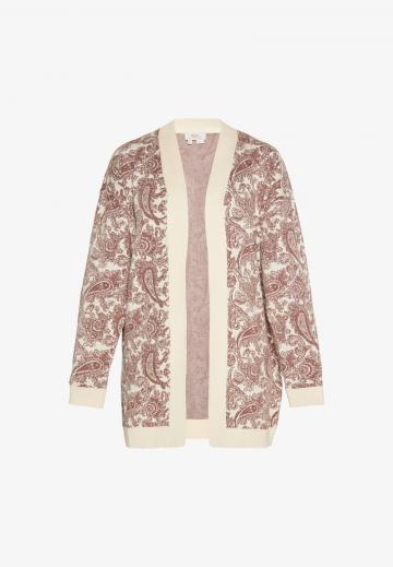 Жаккардовая вязаная кофта