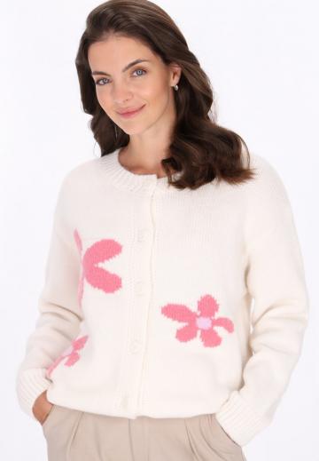 Жаккардовая вязаная кофта