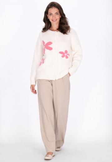 Жаккардовая вязаная кофта