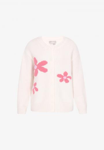 Жаккардовая вязаная кофта