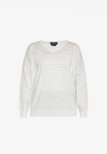 Пуловер с вырезом V