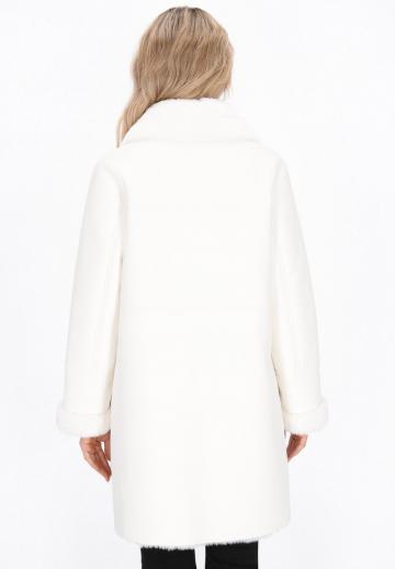 Пальто из искусственной кожи