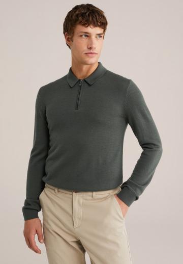 Поло с длинным рукавом