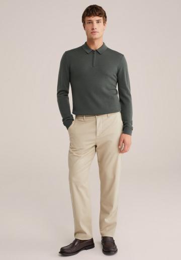 Поло с длинным рукавом