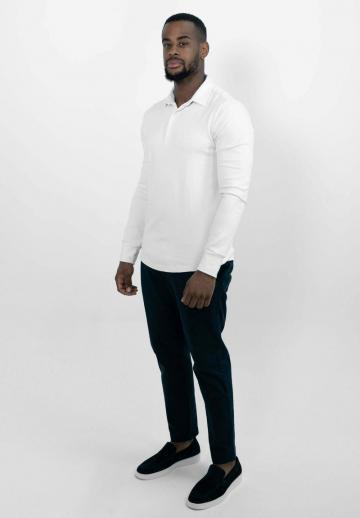 Поло с длинным рукавом