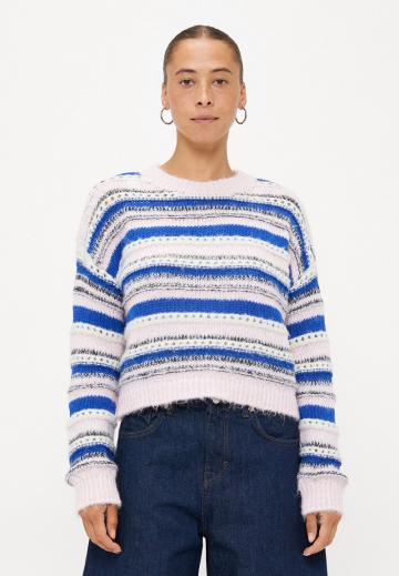 Пуловер в полоску
