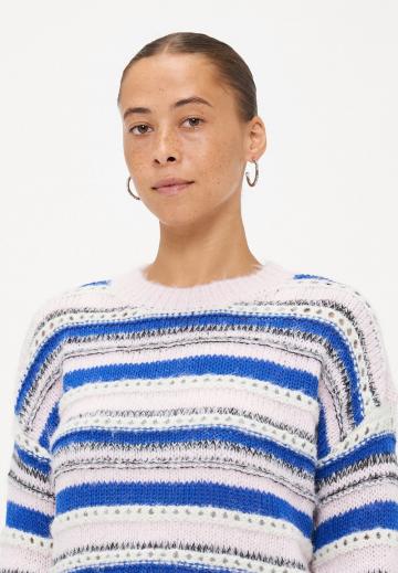 Пуловер в полоску