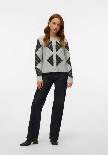 Жаккардовая вязаная кофта