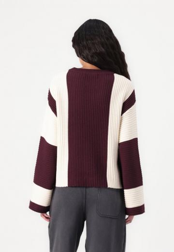 Пуловер в полоску