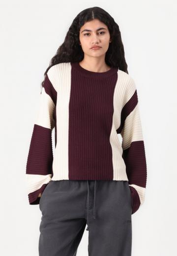 Пуловер в полоску