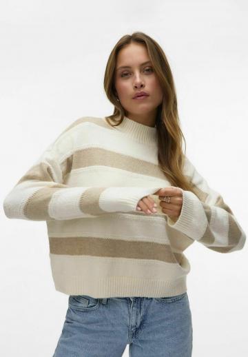 Пуловер в полоску