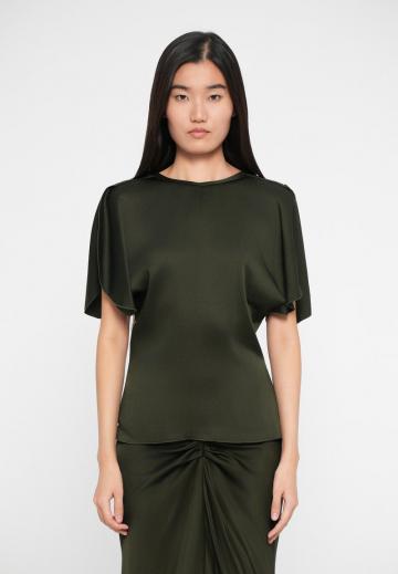 Атласная блузка