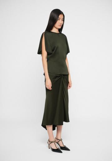 Атласная блузка