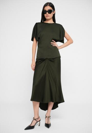 Атласная блузка