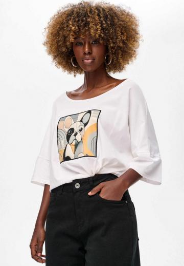 Майка с рукавом три четверти