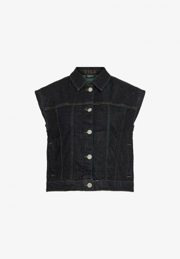 Джинсовая жилетка