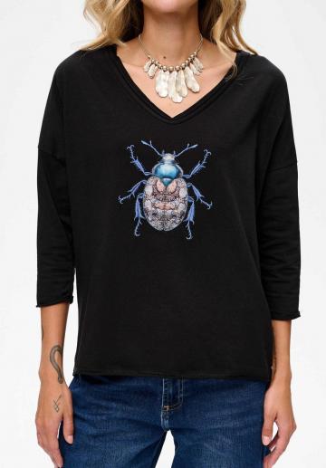 Майка с рукавом три четверти