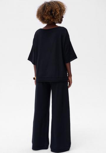 Пуловер с рукавом три четверти