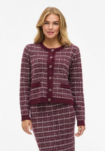 Жаккардовая вязаная кофта