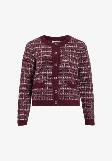 Жаккардовая вязаная кофта