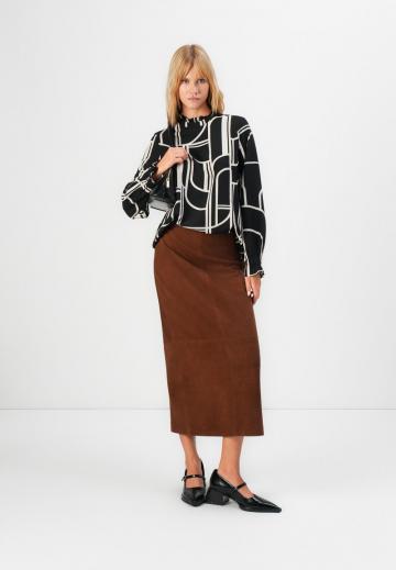 Кожаная юбка