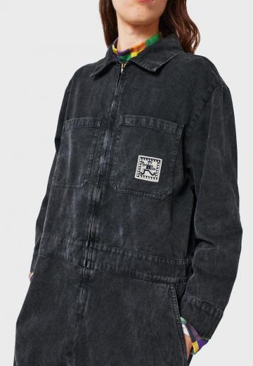 Джинсовый комбинезон