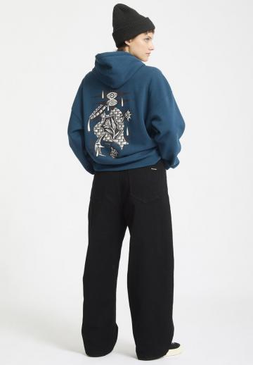 Пуловер с капюшоном