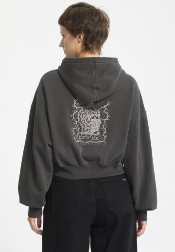 Пуловер с капюшоном