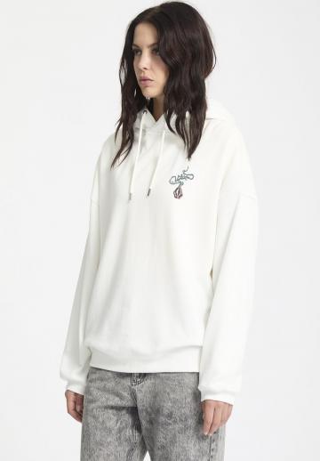 Пуловер с капюшоном