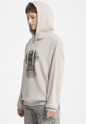 Пуловер с капюшоном