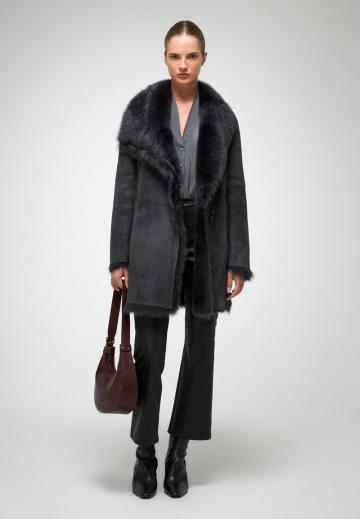 Кожаное пальто