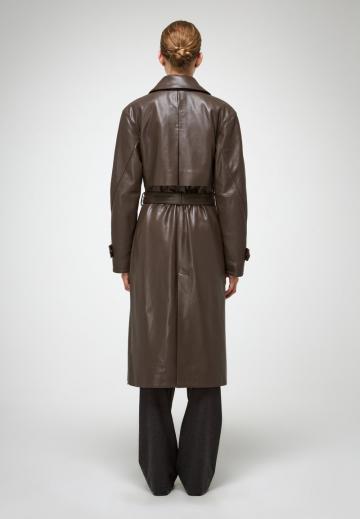 Кожаное пальто