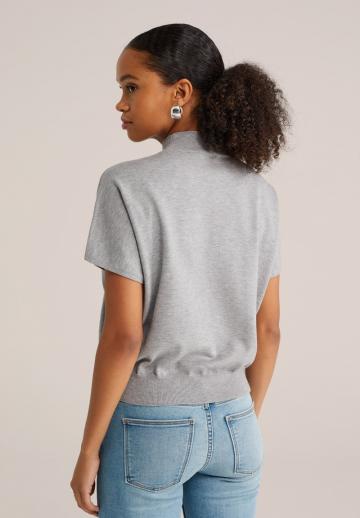 Пуловер с коротким рукавом