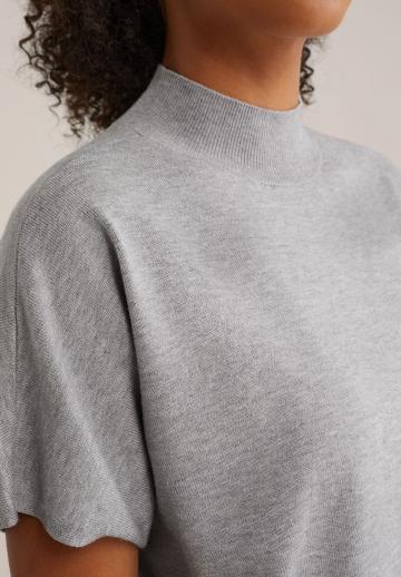 Пуловер с коротким рукавом