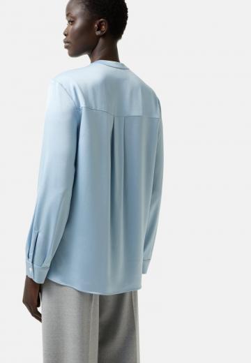 Атласная блузка