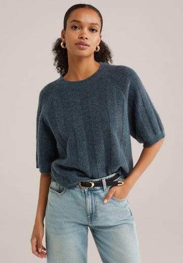 Пуловер с коротким рукавом
