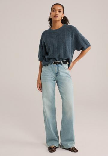 Пуловер с коротким рукавом