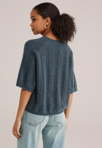 Пуловер с коротким рукавом